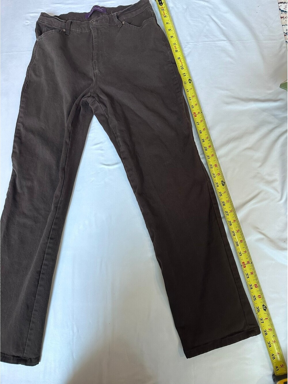 Gloria Vanderbilt size 6Short Amanda Brown Classic Fit Straight Leg Jeans - Picture 3 of 8